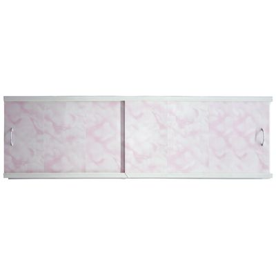 Экран для ванны ЕВС 170x50 cм розовый мрамор